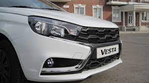 Решетка в бампер ЯЧЕЙКИ (нижняя) тюнинг на LADA VESTA